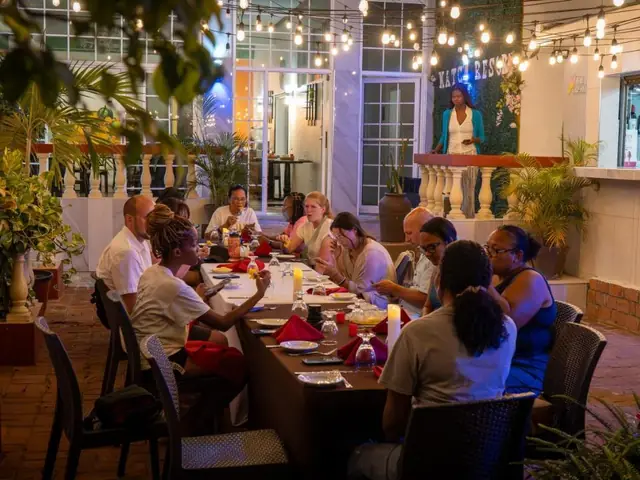 Dinner on the terrace at The Match Resort