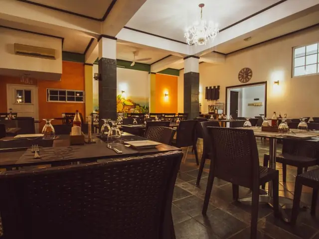 The dining room of the Scotch Bonnet restaurant at The Match Resort